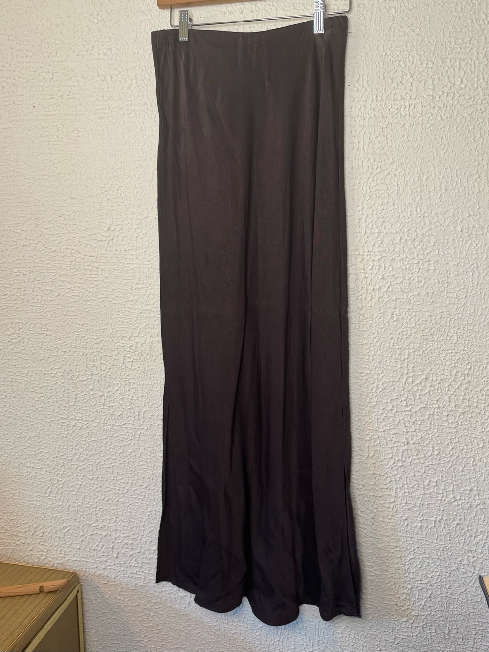 Anthropologie Long Brown Maxi Skirt